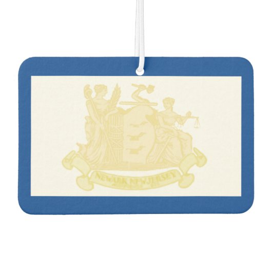 Newark City Flag Autolufterfrischer (Vorderseite)