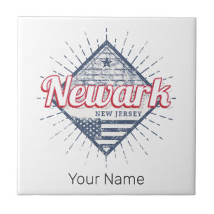 Newark City New Jersey United Staaten Vintag USA Fliese