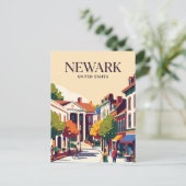 Newark Delaware Postkarte (Stehend Vorderseite)
