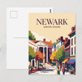 Newark Delaware Postkarte (Vorne/Hinten)