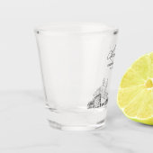 Newark Gastgeschenk Hochzeit Personalisiert Cheers Schnapsglas (Links)
