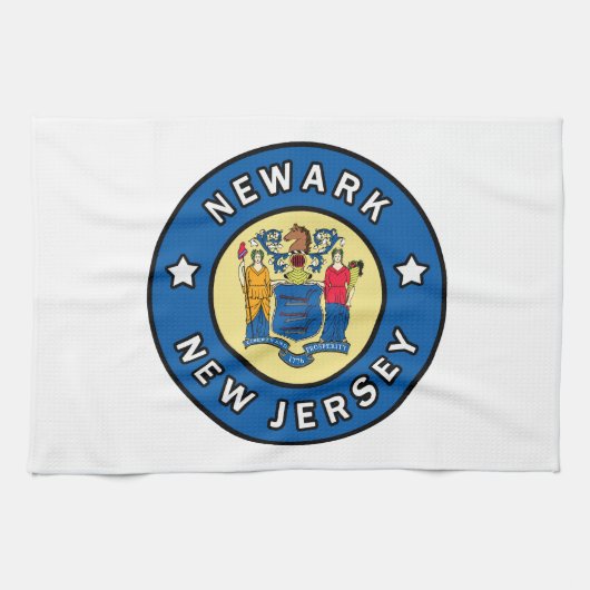 Newark New Jersey Geschirrtuch (Horizontal)