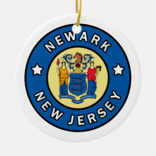 Newark New Jersey Keramik Ornament