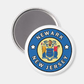 Newark New Jersey Magnet (Vorderseite/Rückseite)