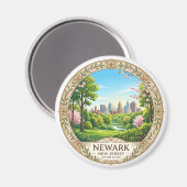 Newark New Jersey Magnet (Vorderseite/Rückseite)