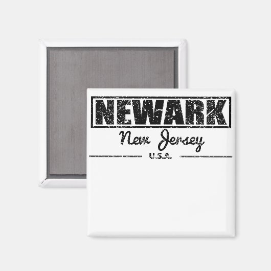 Newark New Jersey Magnet (Vorderseite/Rückseite)