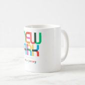 Newark New Jersey Mid Century, Pop Art, Kaffeetasse (VorderseiteRechts)