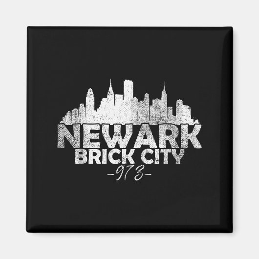 Newark New Jersey Nj Brick City Skyline Magnet (Vorne)