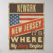 Newark New Jersey Poster (Vorne)