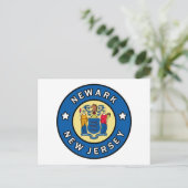 Newark New Jersey Postkarte (Stehend Vorderseite)