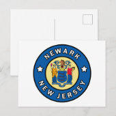 Newark New Jersey Postkarte (Vorne/Hinten)