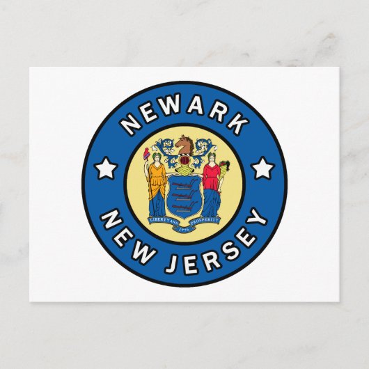 Newark New Jersey Postkarte (Vorderseite)