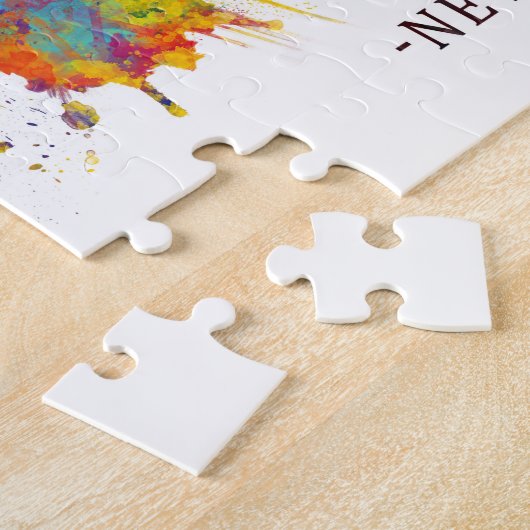 Newark New Jersey Skyline Puzzle (Seite)