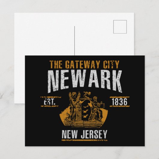 Newark Postkarte (Vorne/Hinten)