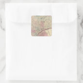 Newark Quadratischer Aufkleber (Tasche)