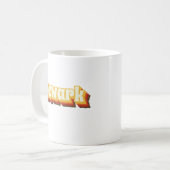 Newark Retro Vintager Text Kaffeetasse (Vorderseite Links)