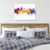 Newark skyline im Watercolor background Leinwanddruck (Insitu (Schlafzimmer))