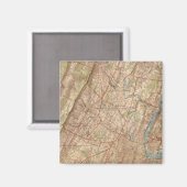 Newark und Elizabeth, New Jersey Magnet (Vorderseite/Rückseite)