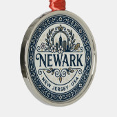 Newark USA Ornament Aus Metall (Rechts)