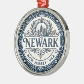 Newark USA Ornament Aus Metall (Links)