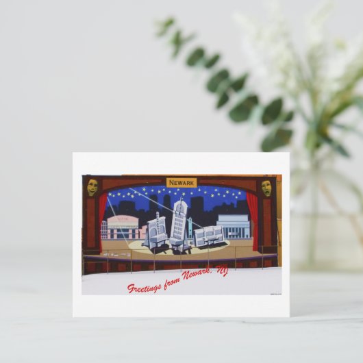 Newark-Wandgemälde Postkarte (Stehend Vorderseite)