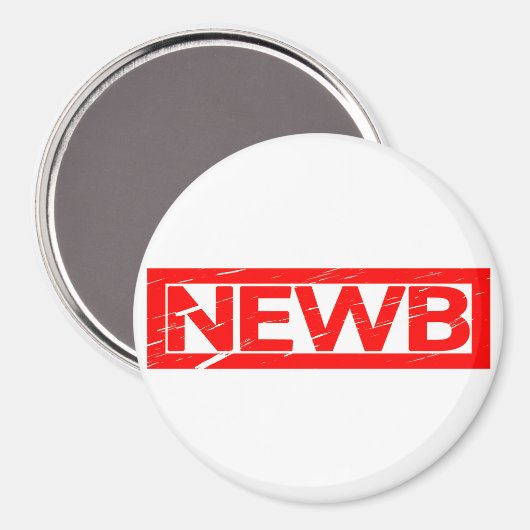 Newb-Briefmarke Magnet (Vorderseite/Rückseite)
