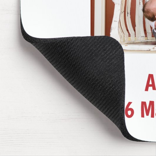 Newborn Announcement Love Godmother Baby Foto Mousepad (Ecke)