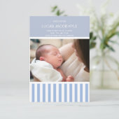 Newborn Baby Birth Announcement Template (Stehend Vorderseite)