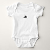 Newborn Baby Mini Me Matching Text Romper Baby Strampler (Vorderseite)