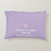 Newborn Photo Collage Throw Pillow Dekokissen (Rückseite)