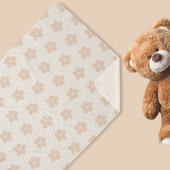 Newborn Photo Prop, Blush Daisy Floral Sherpadecke