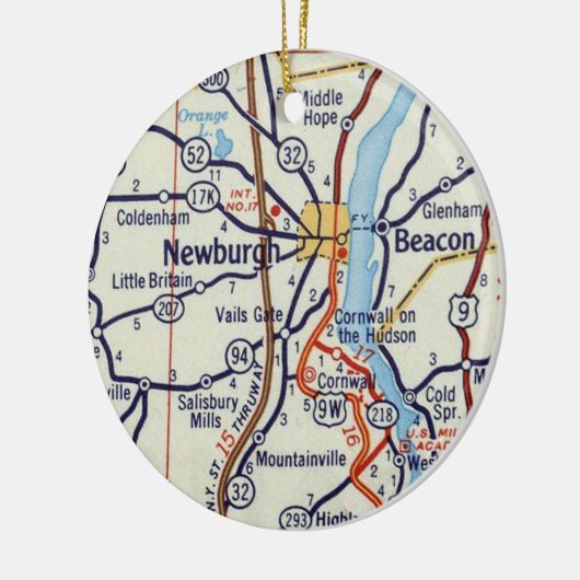 Newburgh NY Keramik Ornament (Links)
