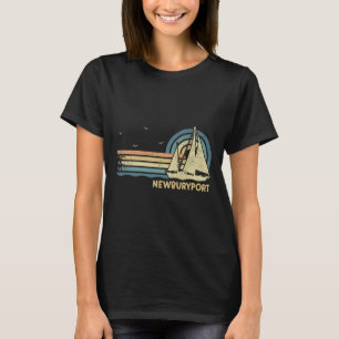Newburyport Machusetts Segelurlaub Bootfahren Sege T-Shirt