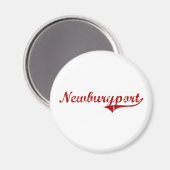 Newburyport Massachusetts Classic Design Magnet (Vorderseite/Rückseite)
