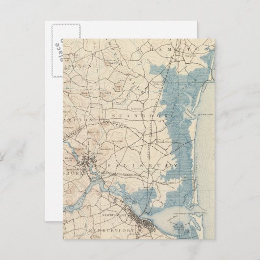 Newburyport, Massachusetts Postkarte (Vorne/Hinten)