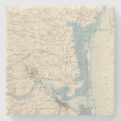 Newburyport, Massachusetts Steinuntersetzer (Vorderseite)