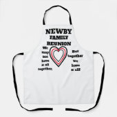 NEWBY FAMILY WIEDERSEHEN SCHÜRZE (Vorderseite)