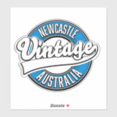 Newcastle australia Vintages Logo Aufkleber (Blatt)