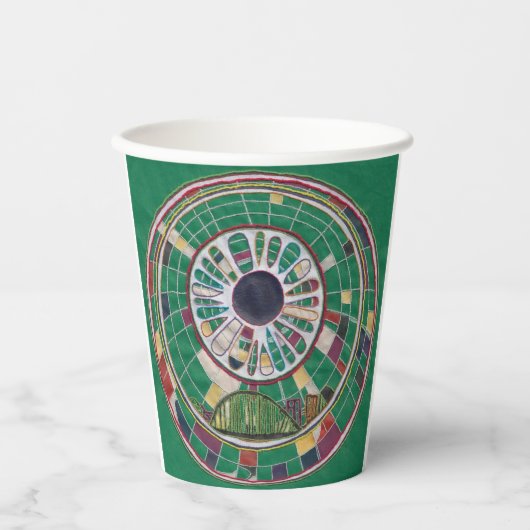 Newcastle-Brückenmuster Pappbecher (Vorderseite)