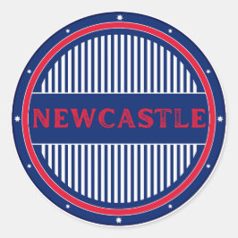 Newcastle City Pride Emblem – Australian Identity Runder Aufkleber