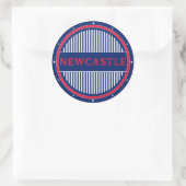 Newcastle City Pride Emblem – Australian Identity Runder Aufkleber (Tasche)