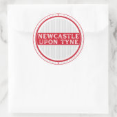 Newcastle City Pride Emblem – English Identity Runder Aufkleber (Tasche)