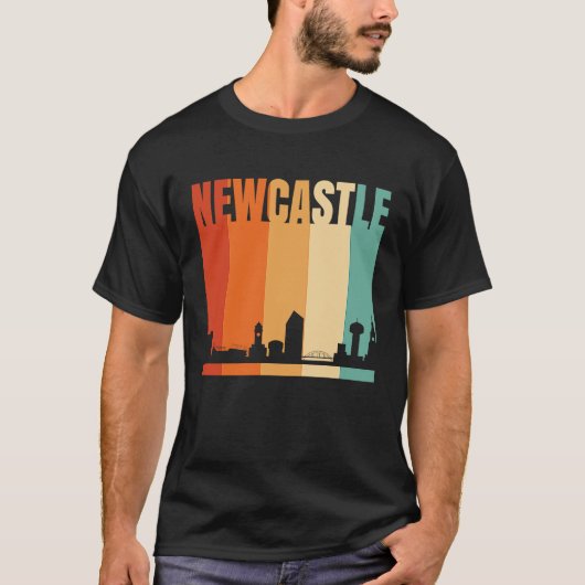Newcastle City Skyline T-Shirt (Vorderseite)