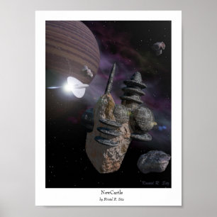 Newcastle, durch Kristel R. Sitz Poster