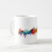 Newcastle England Skyline Kaffeetasse (Vorderseite Links)