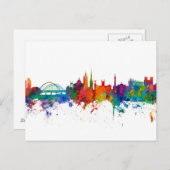 Newcastle England Skyline Postkarte (Vorne/Hinten)