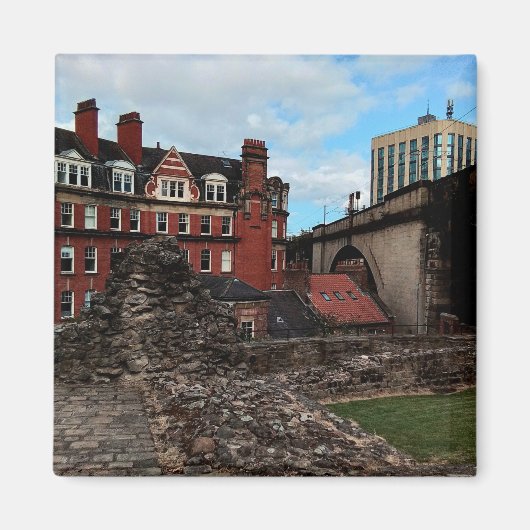 Newcastle-Gebäude Magnet (Vorne)