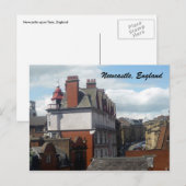 Newcastle-Gebäude Postkarte (Vorne/Hinten)