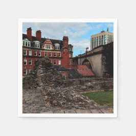 Newcastle-Gebäude Serviette