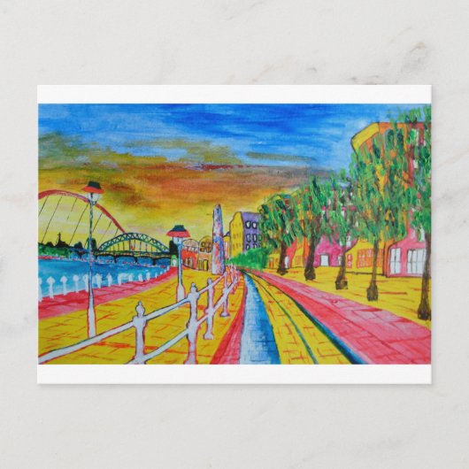 Newcastle-Kayside Postkarte (Vorderseite)